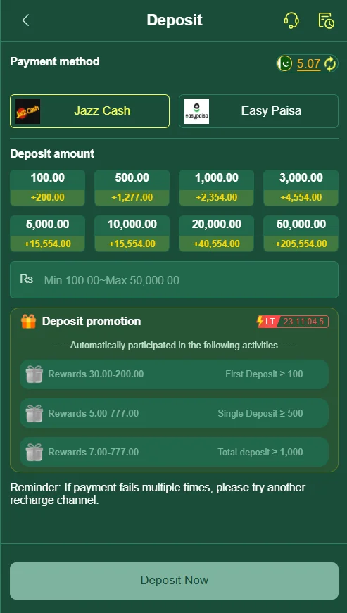 Zk777 deposit